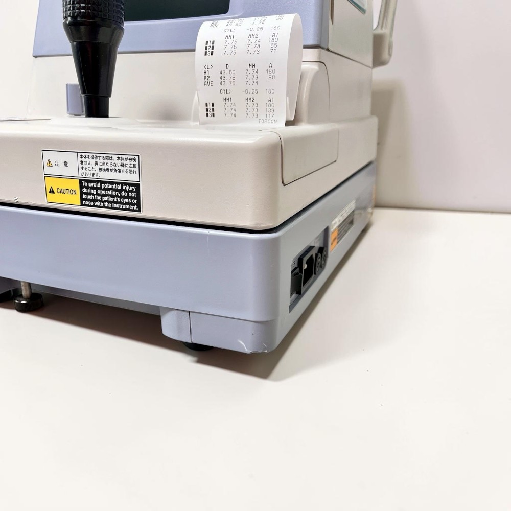 Topcon KR 8800 Autorefractor Keratometer - Used 3 Topcon KR 8800 Autorefractor Keratometer - Used – Side View