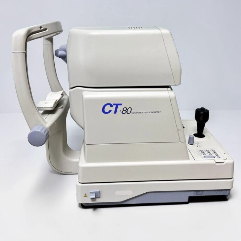 Topcon Non Contact Tonometer CT-80 Used 3 Topcon Non Contact Tonometer CT-80 Used – Side View