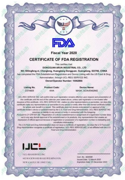 FDA CERT 1