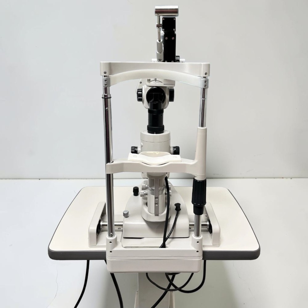 Topcon SL-D2 Slit Lamp w/ Haag Streit 870 Tonometer, Electric Table - Used 7 Topcon SL-D2 Slit Lamp w/ Haag Streit 870 Tonometer, Electric Table - Used - Image 7