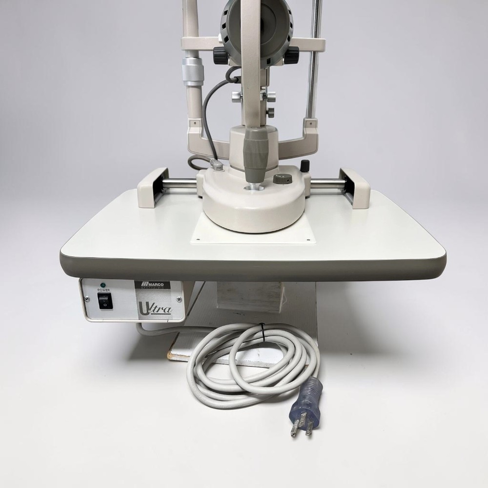 Marco G4 Ultra Slit Lamp With Haag Streit 870 Tonometer - Used 2 Marco G4 Ultra Slit Lamp With Haag Streit 870 Tonometer - Used – Front View