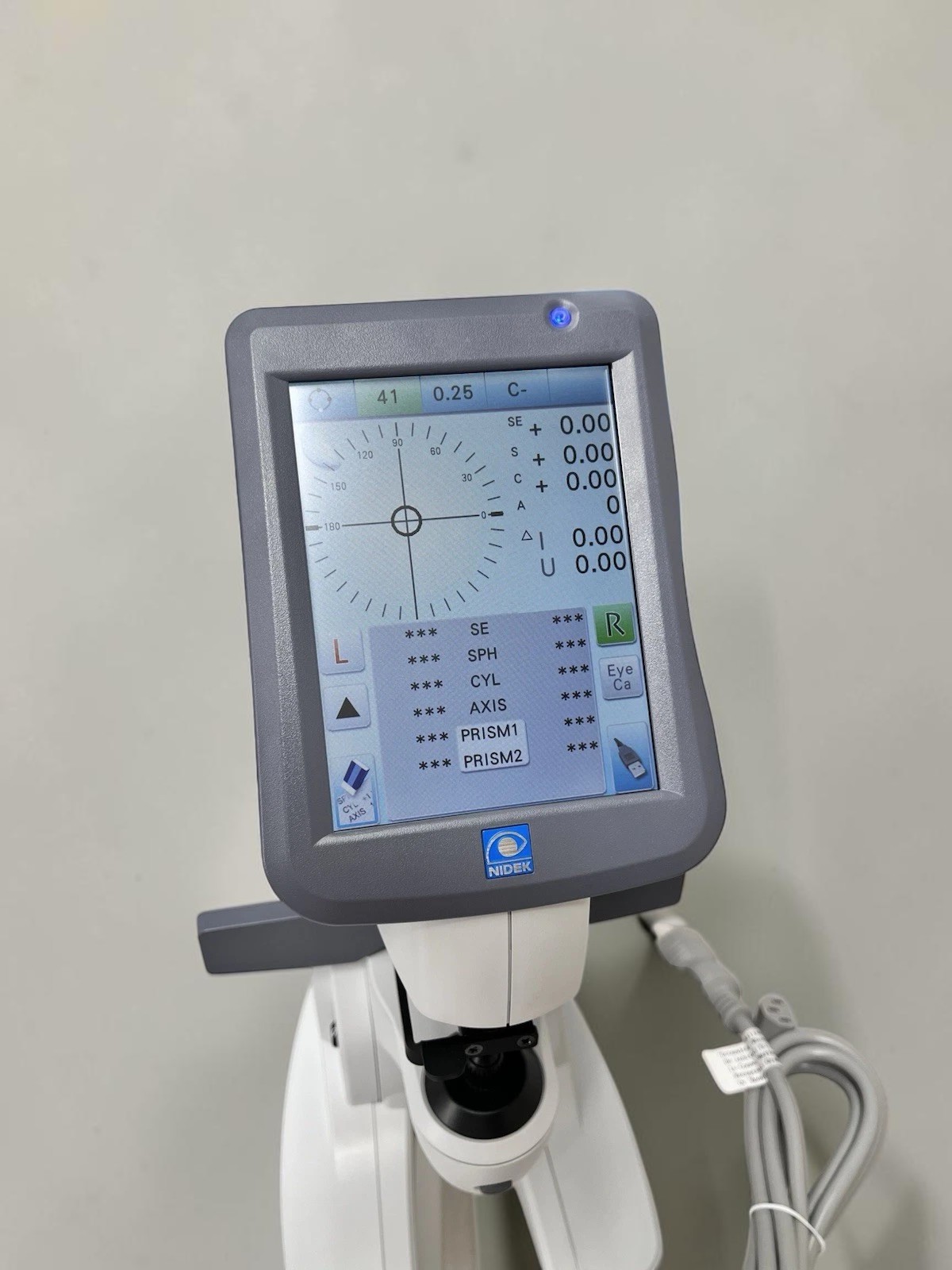 Nidek LM-7 - Auto Lensmeter - Used 10 Nidek LM-7 auto lensmeter used — 5.7-inch color LCD touchscreen measurement display
