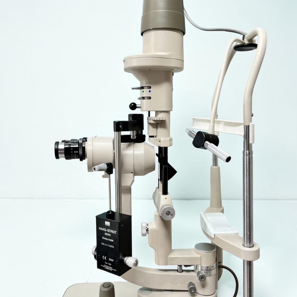 Marco 2b Ultra Slit Lamp W/Haag Streit 900 Tonometer- Used 5 Marco 2b Ultra Slit Lamp W/Haag Streit 900 Tonometer- Used – Detail View 1
