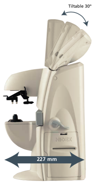 Nidek LM-1000 used — progressive lens power profile display