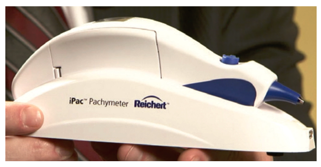 Reichert iPac Corneal Pachymeter Used 13 Reichert iPac corneal pachymeter used — charging cradle and accessories