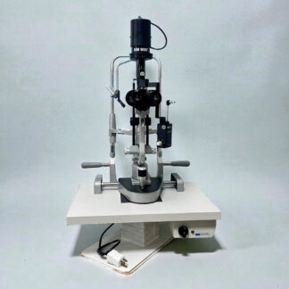 Haag-Streit BM 900 slit lamp used with AT 900 tonometer — front view biomicroscope set