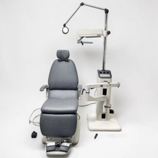 Reliance FX920L auto exam chair used — electric positioning with 7800 ophthalmic stand