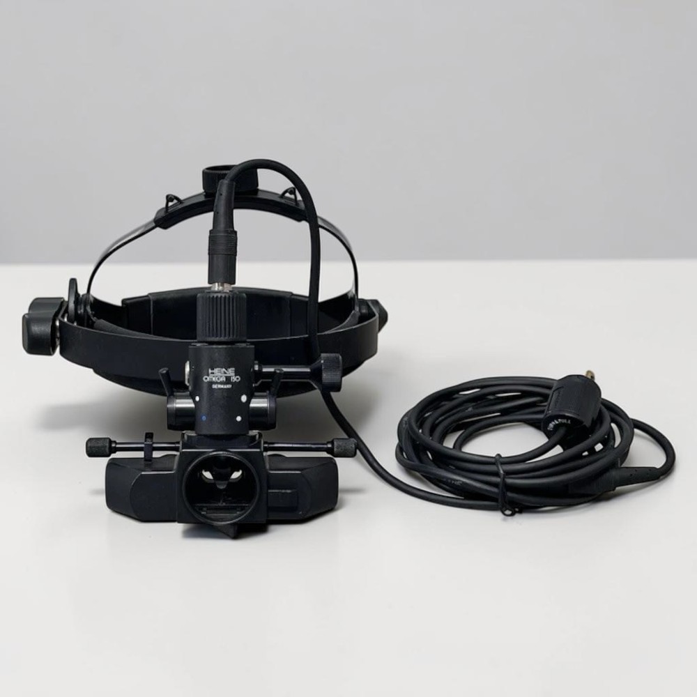 Heine Omega 150 Wired Indirect Binocular Ophthalmoscope BIO - Used 1 Heine Omega 150 Wired Binocular Indirect Ophthalmoscope BIO - Used with EN-30 stand cable