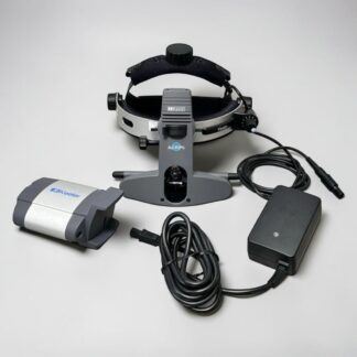 Keeler Allpupil II Wired BIO used — headset front view showing all-pupil optical system