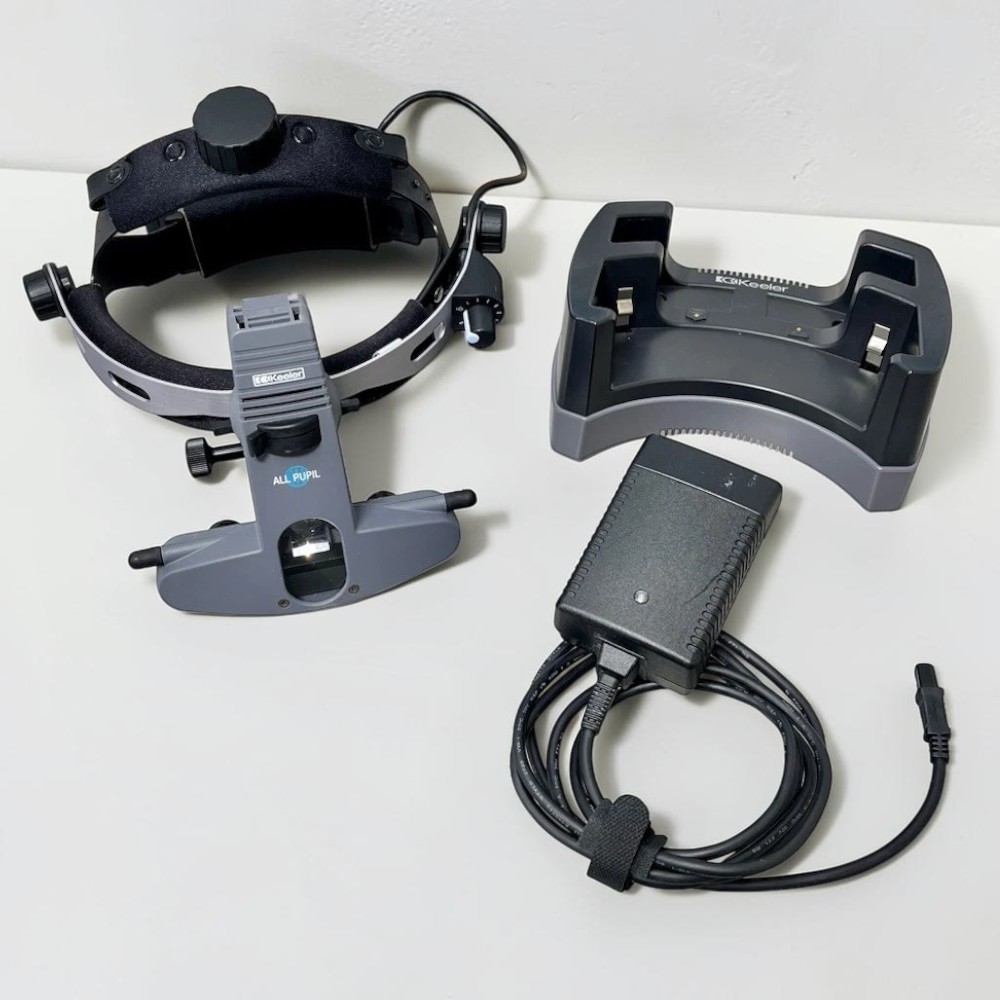 Keeler Allpupil II Wireless Binocular Indirect Ophthalmoscope BIO - Used 2 Keeler Allpupil II Wireless Binocular Indirect Ophthalmoscope BIO - Used – Front View