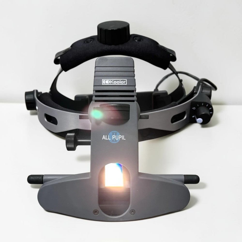 Keeler Allpupil II Wireless Binocular Indirect Ophthalmoscope BIO - Used 3 Keeler Allpupil II Wireless Binocular Indirect Ophthalmoscope BIO - Used – Side View