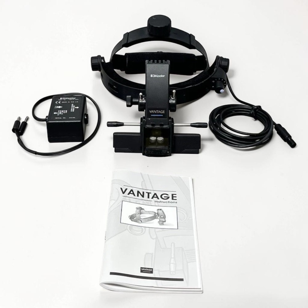 Keeler Vantage Wired Binocular Indirect Ophthalmoscope BIO - Used 1 Keeler Vantage Wired Binocular Indirect Ophthalmoscope BIO - Used - Full set with control unit, cable, and manual