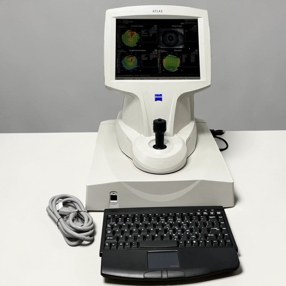 Zeiss Atlas 9000 Corneal Topographer w/ Windows XP - Used 10 Zeiss Atlas 9000 corneal topographer used — Windows XP standalone system