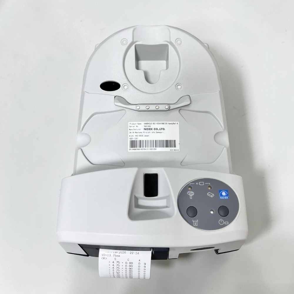 Nidek HandyRef-K Handheld/ Portable Ref/Keratometer with Station, Carrying Case - Used 6 Nidek HandyRef-K Handheld/ Portable Ref/Keratometer with Station, Carrying Case - Used - Image 6