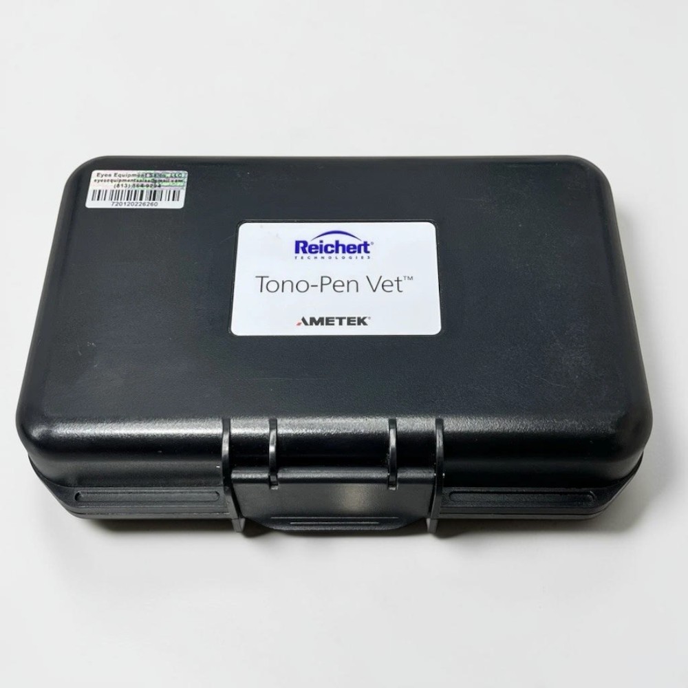 Reichert Tono-Pen VET Veterinary Tonometer w/ Case - Used 6 Reichert Tono-Pen VET used — calibration check verifier