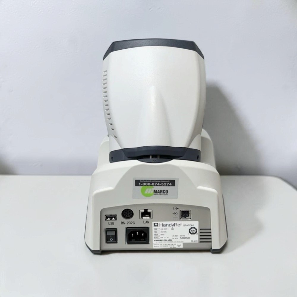 Nidek HandyRef-K Handheld/ Portable Ref/Keratometer with Station, Carrying Case - Used 8 Nidek HandyRef-K Handheld/ Portable Ref/Keratometer with Station, Carrying Case - Used - Image 8