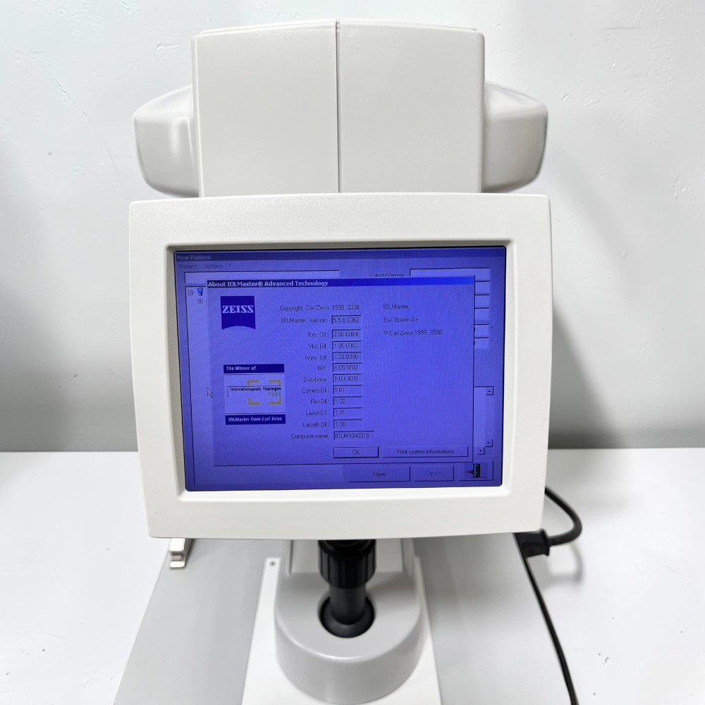 Zeiss IOL Master Version 5.5 Optical Biometer - Used 3 Zeiss IOL Master 5.5 used optical biometer — display and controls
