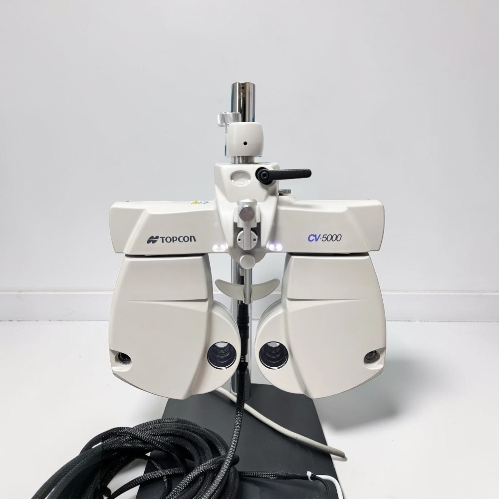 Topcon CV-5000 Digital Phoropter w/ KB-50s Control Box, PS-Unit - Used 6 Topcon CV-5000 used — controller and cables detail