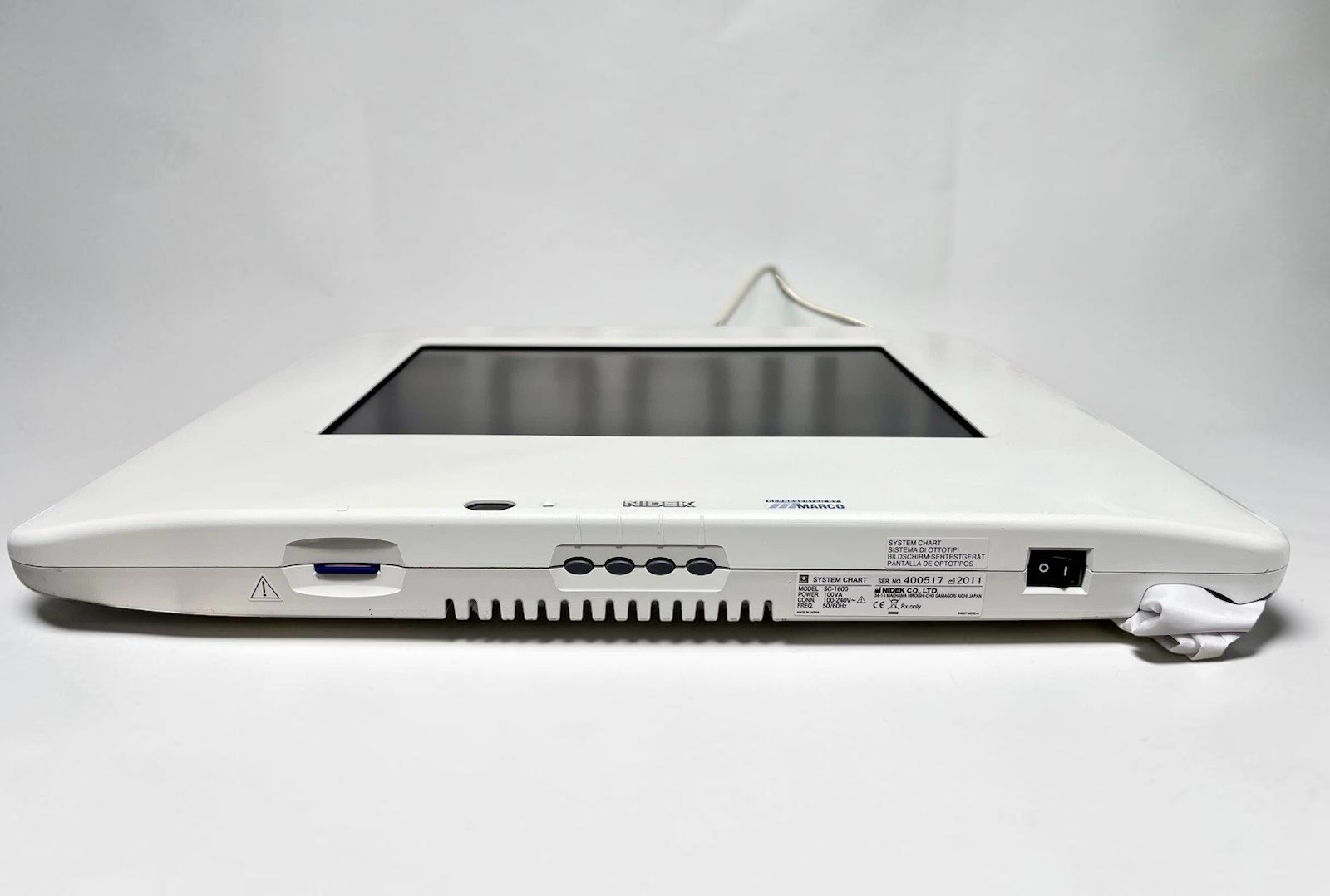 Nidek RT-5100 Auto Phoropter Refractor w/ Nidek SC-1600 Acuity Chart - Used 9 Nidek RT-5100 used — package components overview