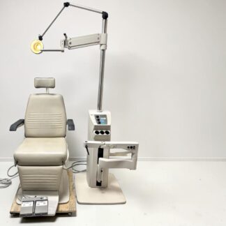 Marco Encore automatic exam chair used with 1290 Encore stand — complete exam lane