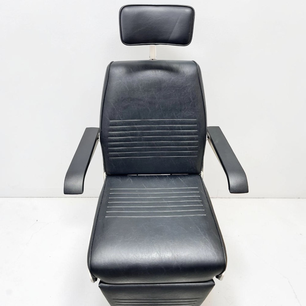 Marco 1220 Encore Automatic Chair w/ 1290 Encore Ophthalmic Stand - Used 3 Marco 1220 Encore automatic exam chair used — reclined position