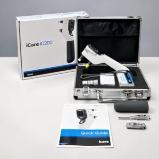 iCare IC200 tonometer used — main unit with carrying case