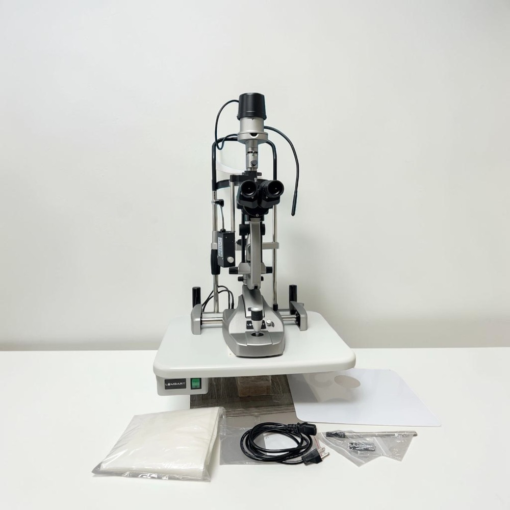 Lombart/ Keeler SL-B3 Slit Lamp with Optilasa R-900 Applanation Tonometer 1 Lombart/ Keeler SL-B3 Slit Lamp with Optilasa R-900 Applanation Tonometer